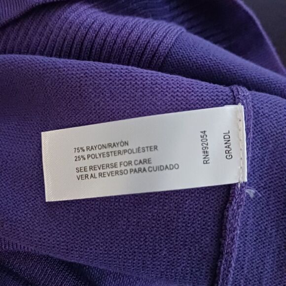 Carolyn Taylor joanna rib dolman pull over sweater size Xl - Picture 4 of 4